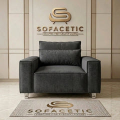 Salon Chenille Fabric  Sofa