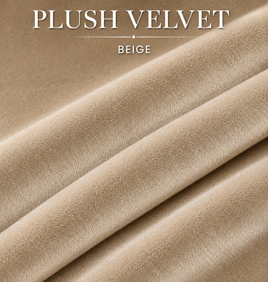 Plush Velvet Beige Color  Fabric