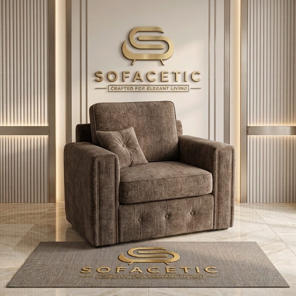 Ruby Alaska Chenile Sofa Set