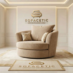 Brixa Chenile Fabric Modern Sofa Set