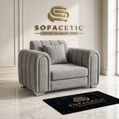 Lilly Chenille Fabric Luxury Sofa Set