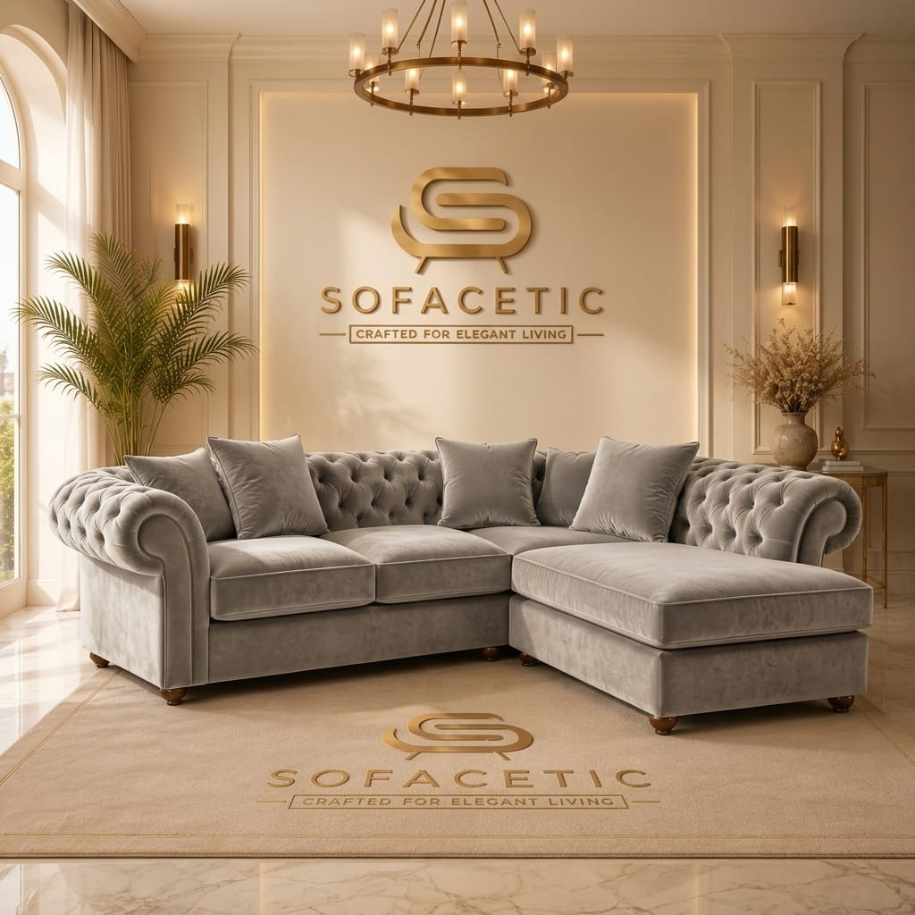 Nicole Plush velvet  Luxury Sofa Set
