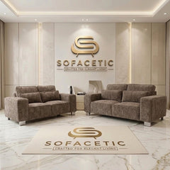 Salon Chenille Fabric  Sofa