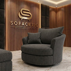 Juxen Jumbo Cord Designer Sofa Set