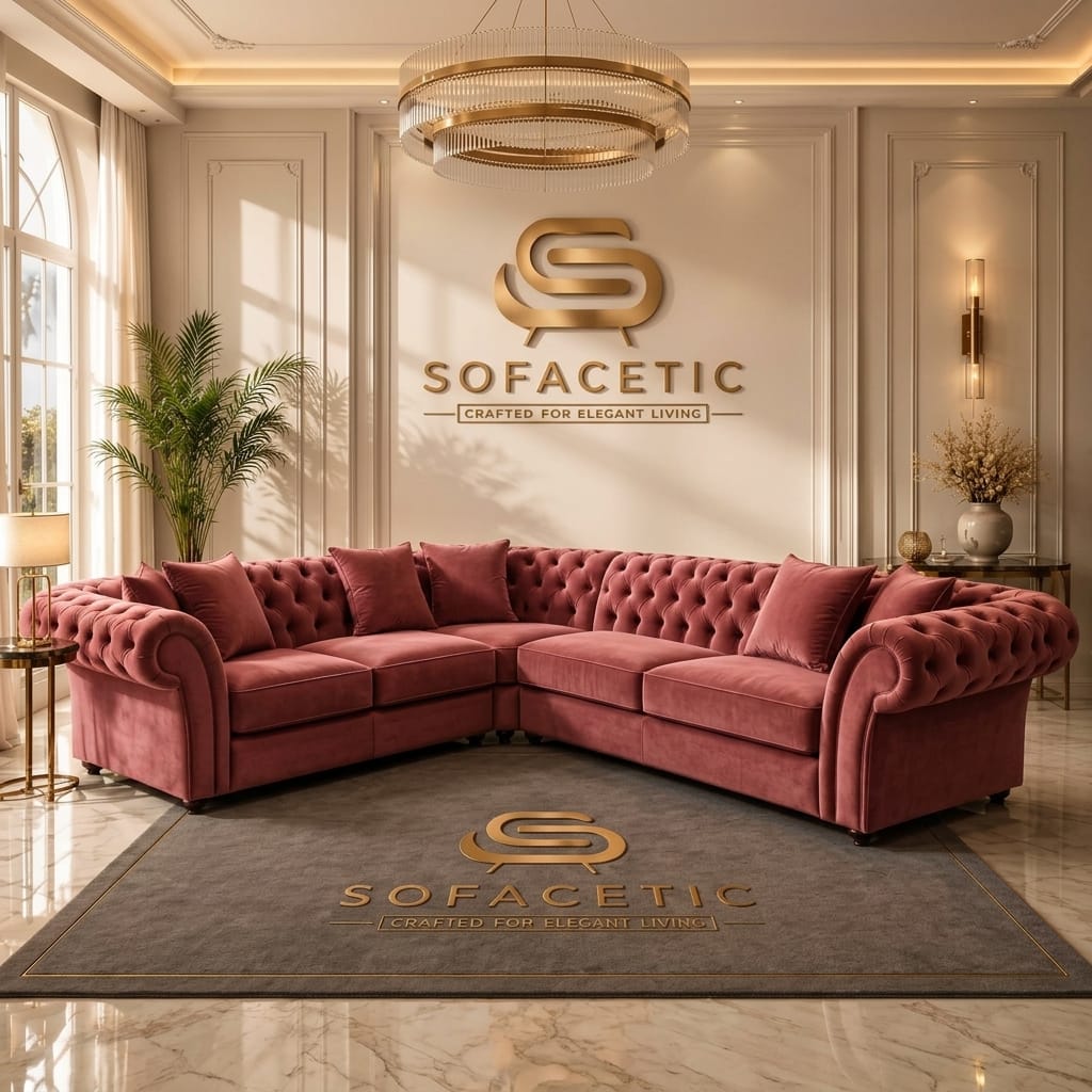 Nicole Plush velvet  Luxury Sofa Set