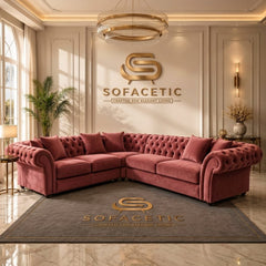 Nicole Plush velvet  Luxury Sofa Set