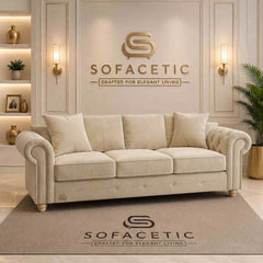Olympia Ashwin Plush velvet Sofa Set