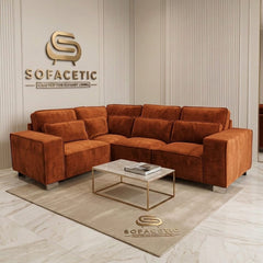 Salon Plush Velvet Sofa