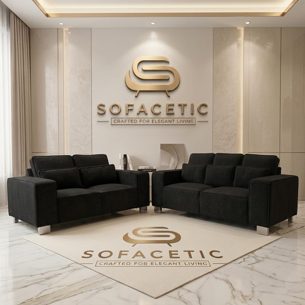 Salon Chenille Fabric  Sofa