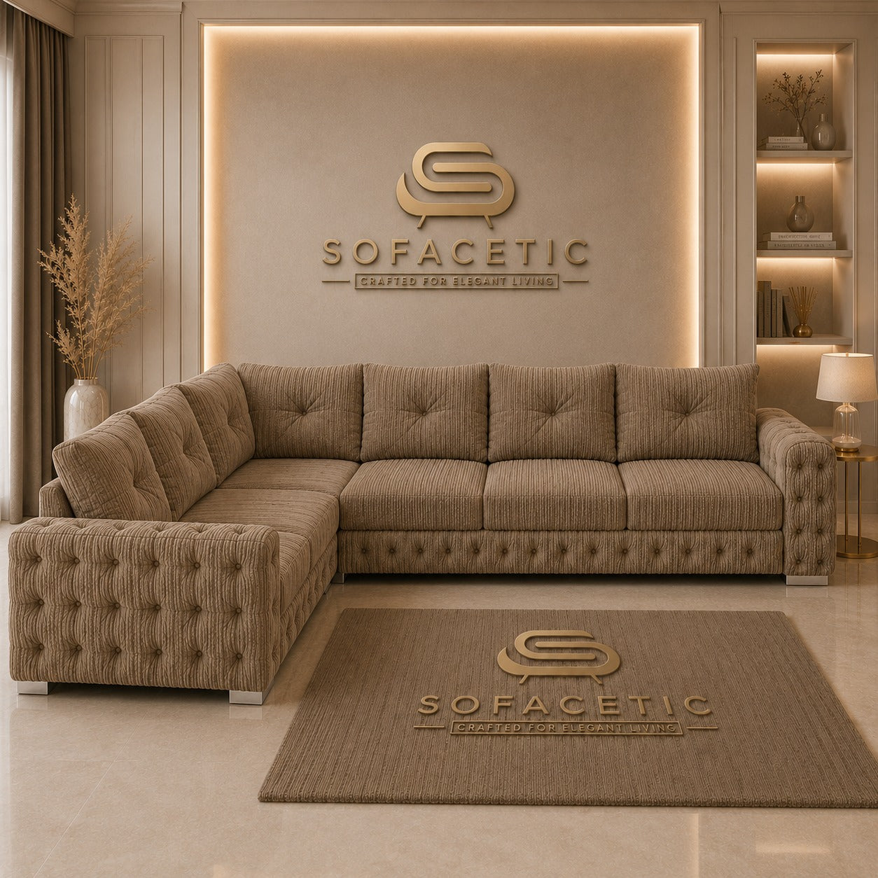 Urban Jumbo Cord Living Sofa Set