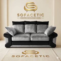 Dino Plush Velvet Modern Sofa Set