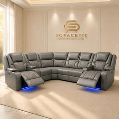 Orlando Recliner Sofa Grey Set