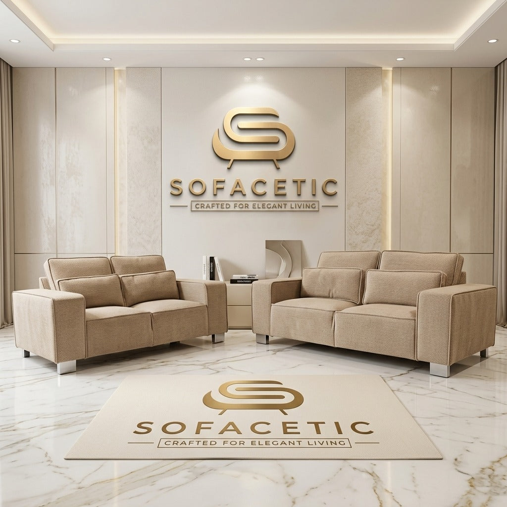 Sleefy Chenile  Comfort Sofa Set