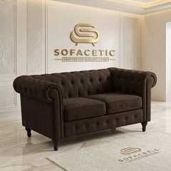 Olympia Chesterfield  Plush velvet Sofa Set