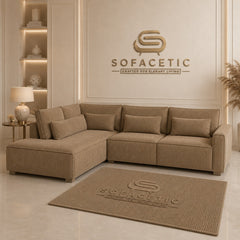 Sleefy Jumbo Cord Comfort Sofa Set