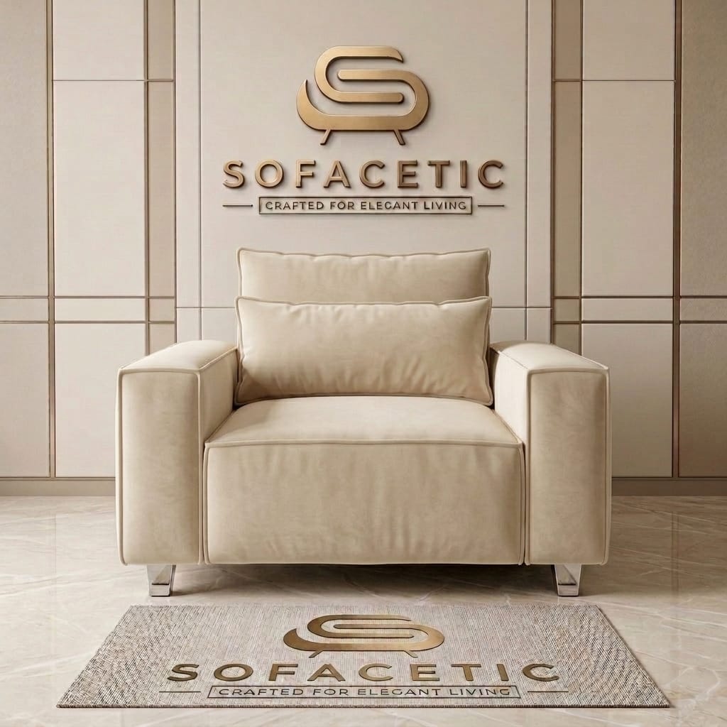 Salon Plush Velvet Sofa