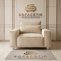 Salon Plush Velvet Sofa