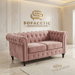 Olympia Chesterfield  Plush velvet Sofa Set