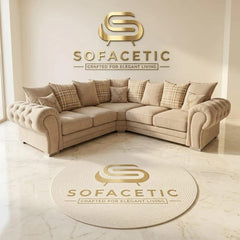 Brixa Chenile Fabric Modern Sofa Set