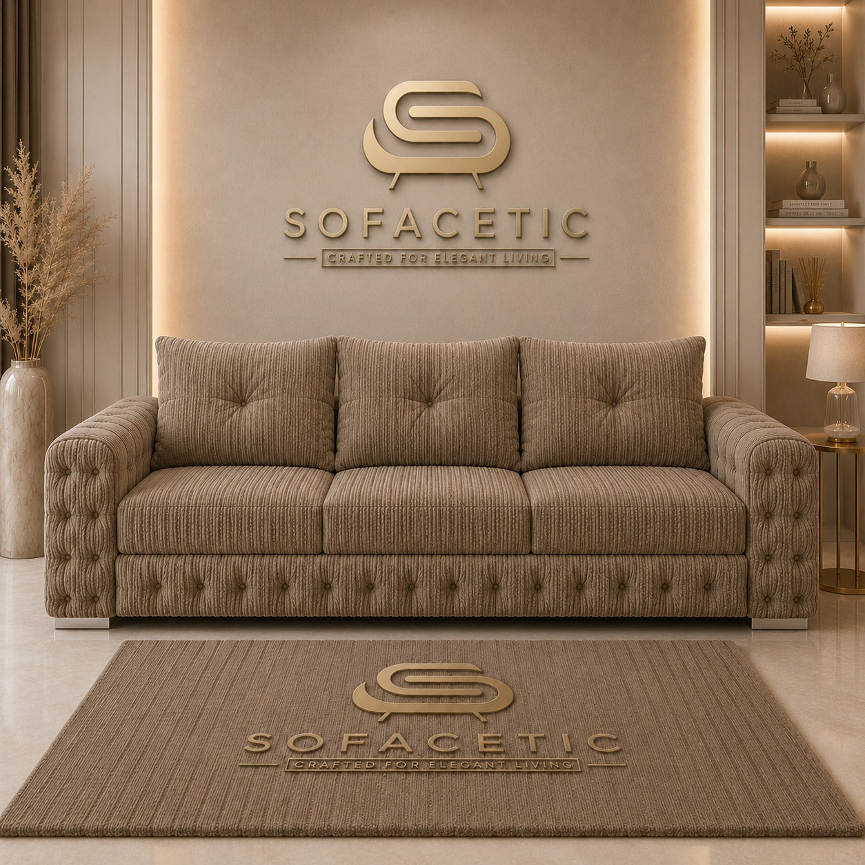 Urban Jumbo Cord Living Sofa Set