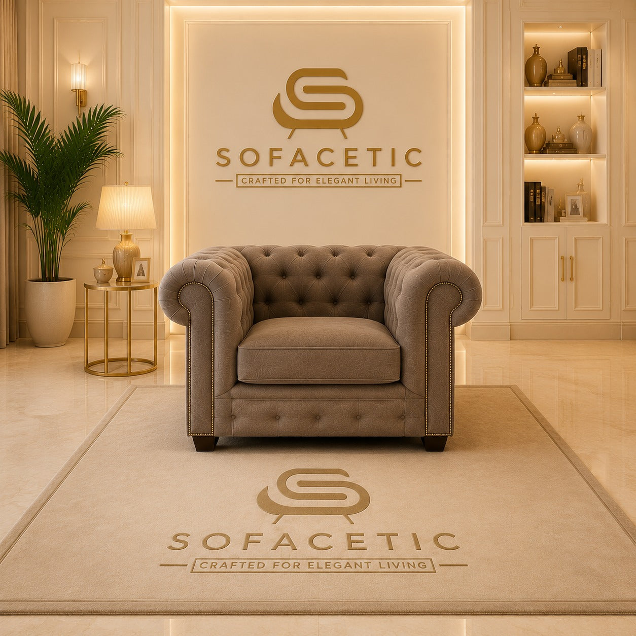 Olympia Chesterfield Naples Sofa Set