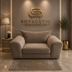Rivo Plush  Velvet Fabric Sofa Set