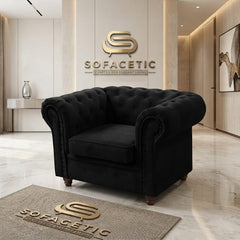 Olympia Chesterfield  Plush velvet Sofa Set