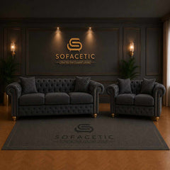 Olympia Ashwin Chenile Sofa Set