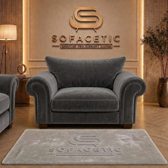 Monzi Plush velvet  Contemporary Sofa Set