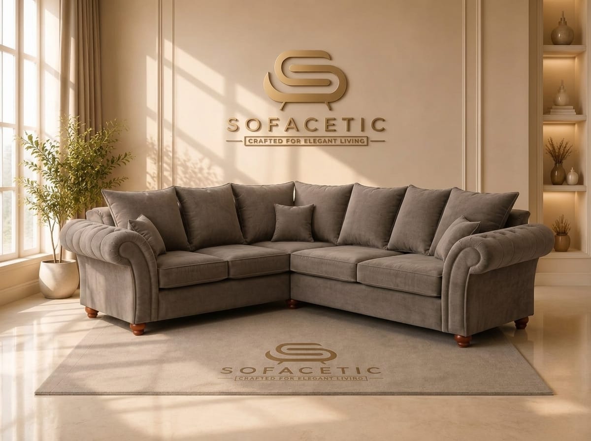 Nicole Naple Fabric Luxury Sofa Set