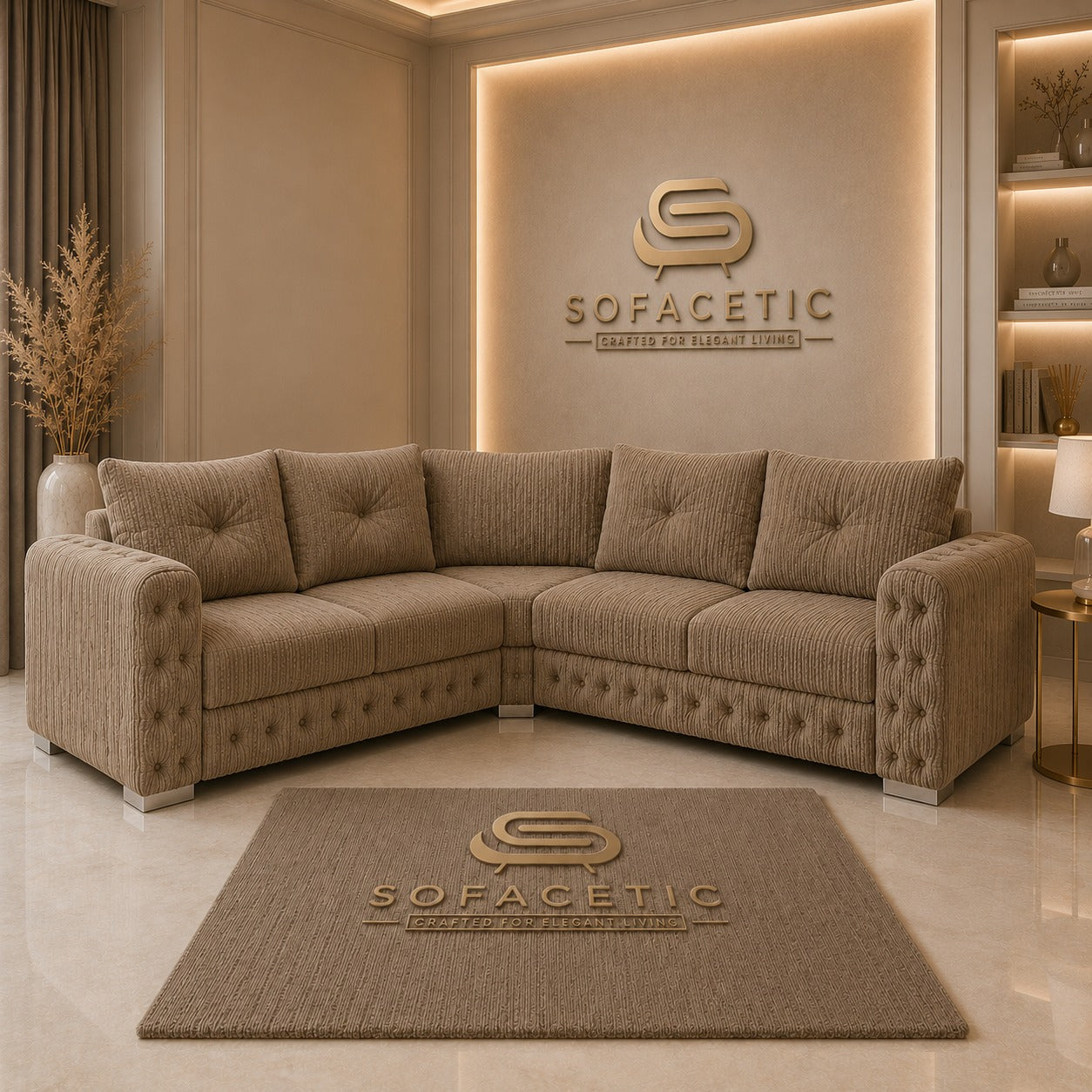 Urban Jumbo Cord Living Sofa Set