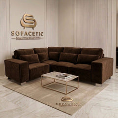 Salon Plush Velvet Sofa