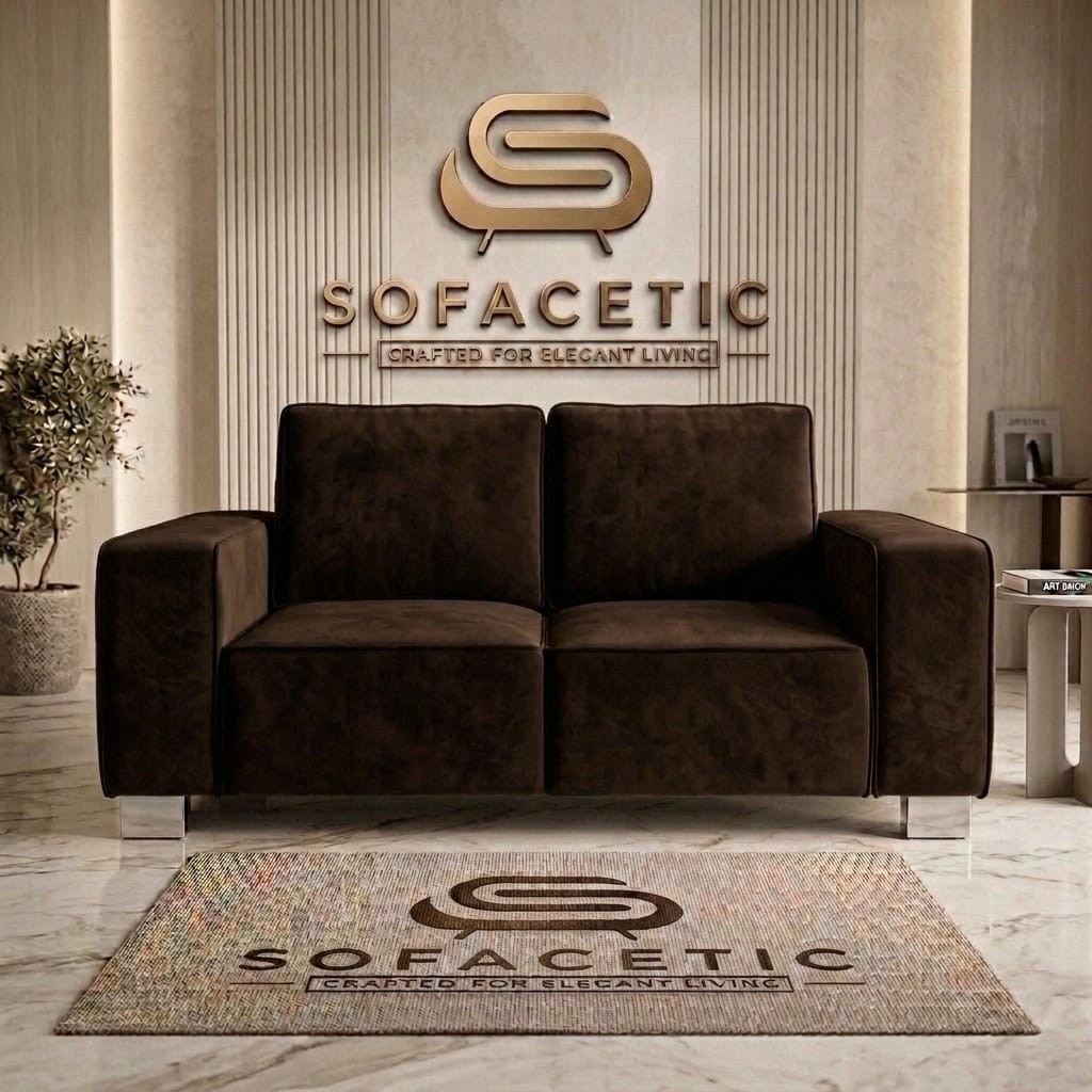 Salon Plush Velvet Sofa