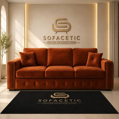 Ruby Alaska Plush velvet Sofa Set