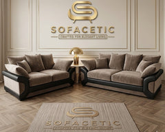 Dino Plush Velvet Modern Sofa Set