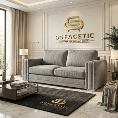 Ruby Alaska Chenile Sofa Set