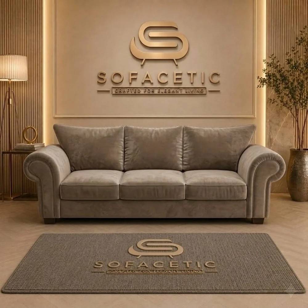 Monzi Plush velvet  Contemporary Sofa Set