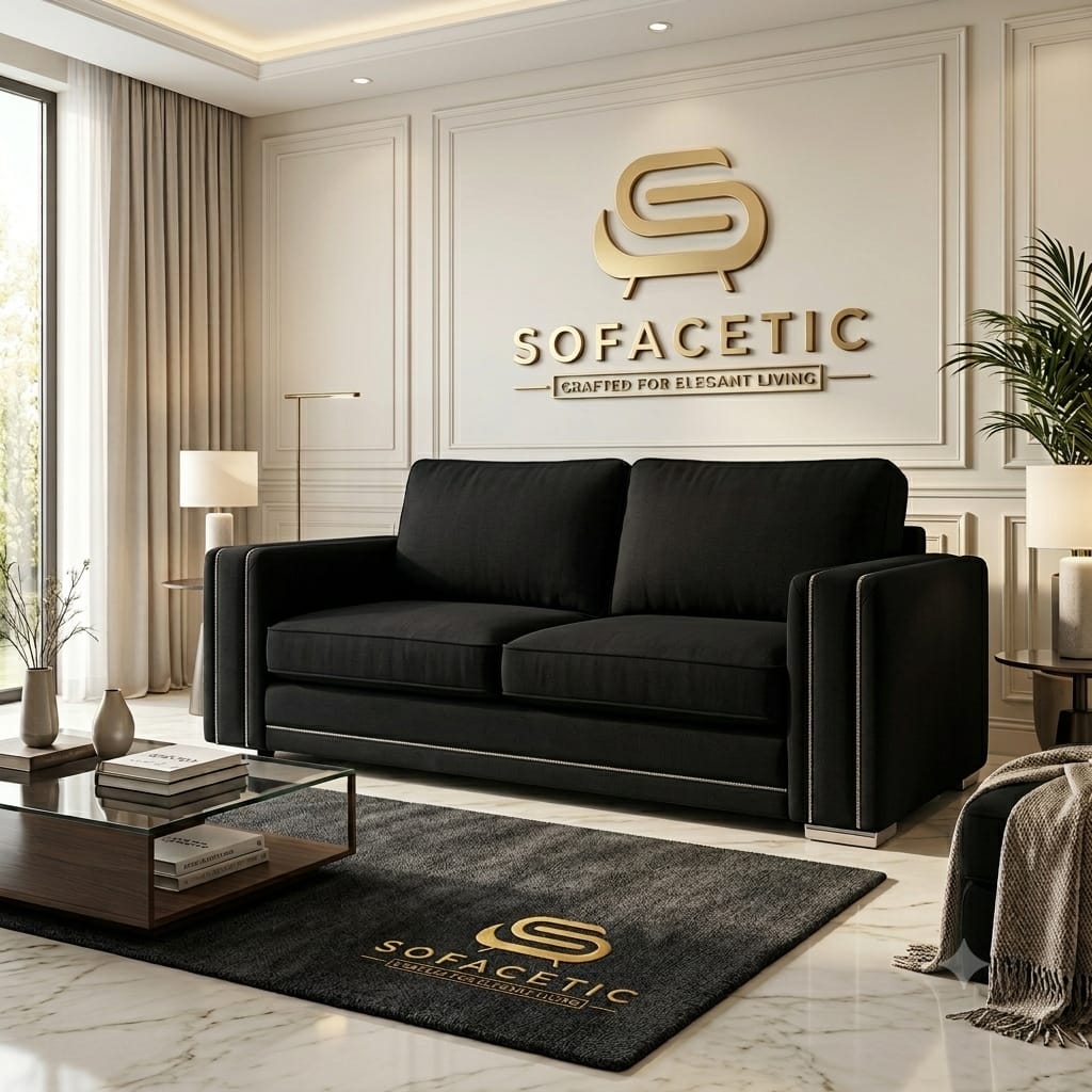 Ruby Alaska Chenile Sofa Set