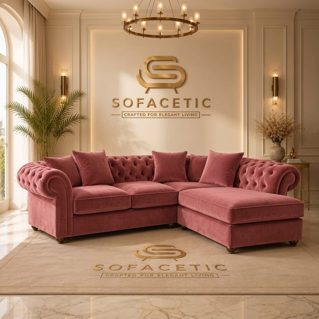 Nicole Plush velvet  Luxury Sofa Set