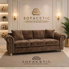 Olympia Ashwin Plush velvet Sofa Set