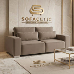 Salon Plush Velvet Sofa