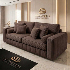 Lilly Jumbo Cord Fabric Luxury Sofa Set