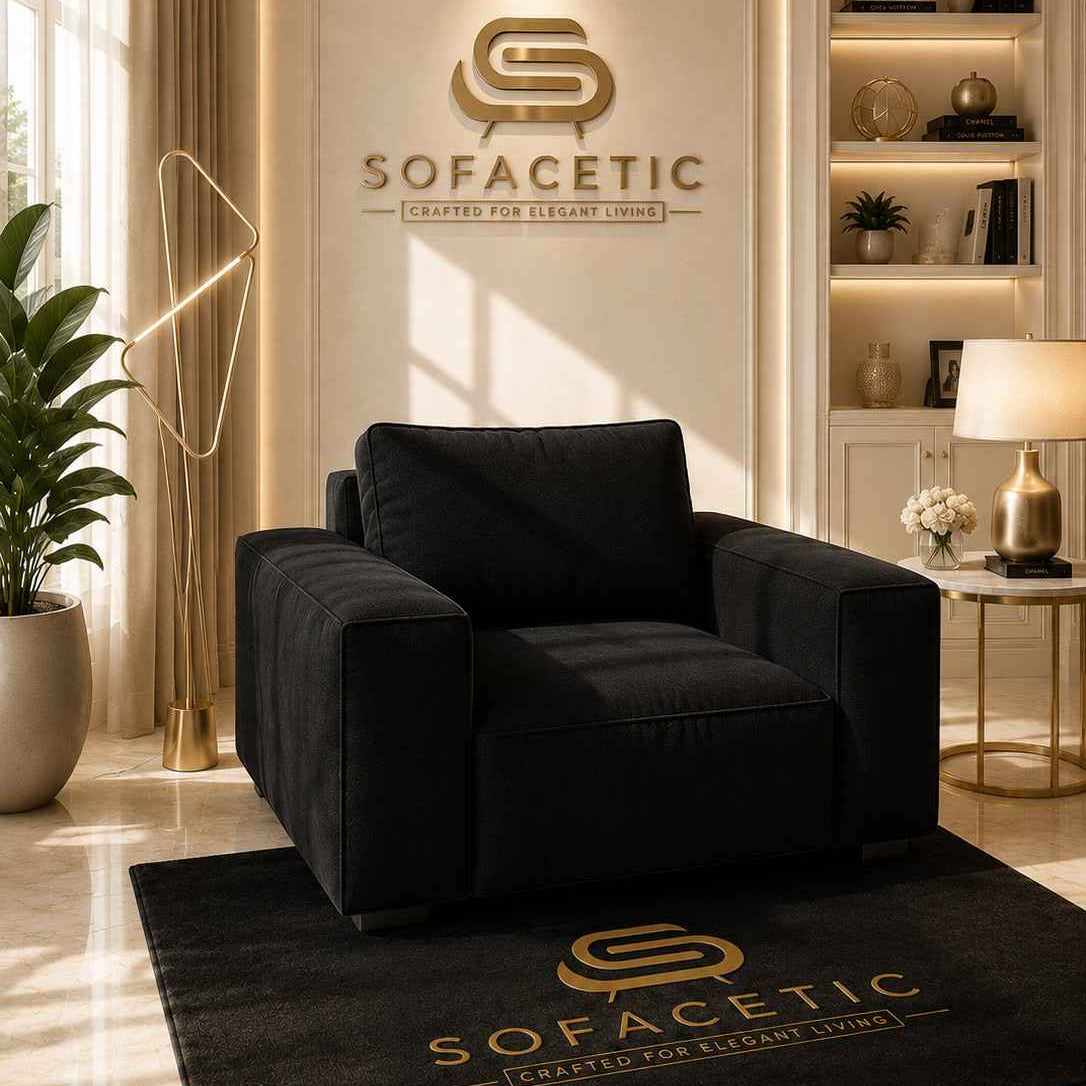 Salon Naples Fabric Sofa