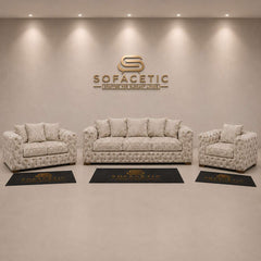 Ashton Crush velvet  Fabric Luxury Sofa Set