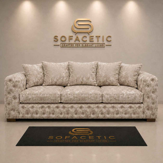 Ashton Crush velvet  Fabric Luxury Sofa Set