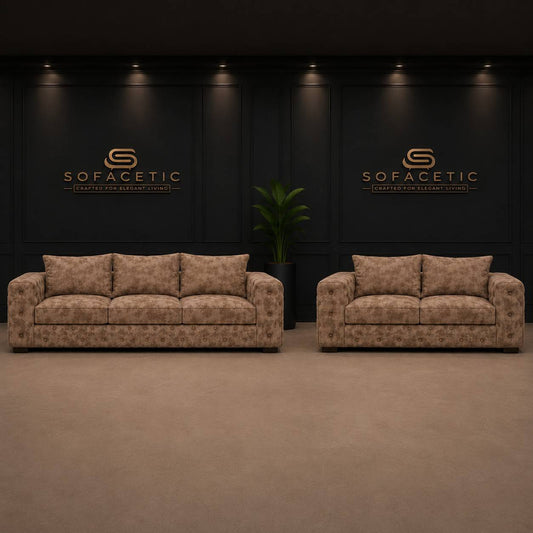 Ashton Naples Fabric Luxury Sofa Set