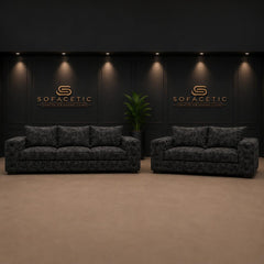 Ashton Naples Fabric Luxury Sofa Set