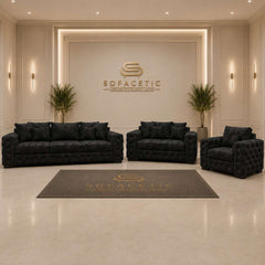 Ashton Naples Fabric Luxury Sofa Set