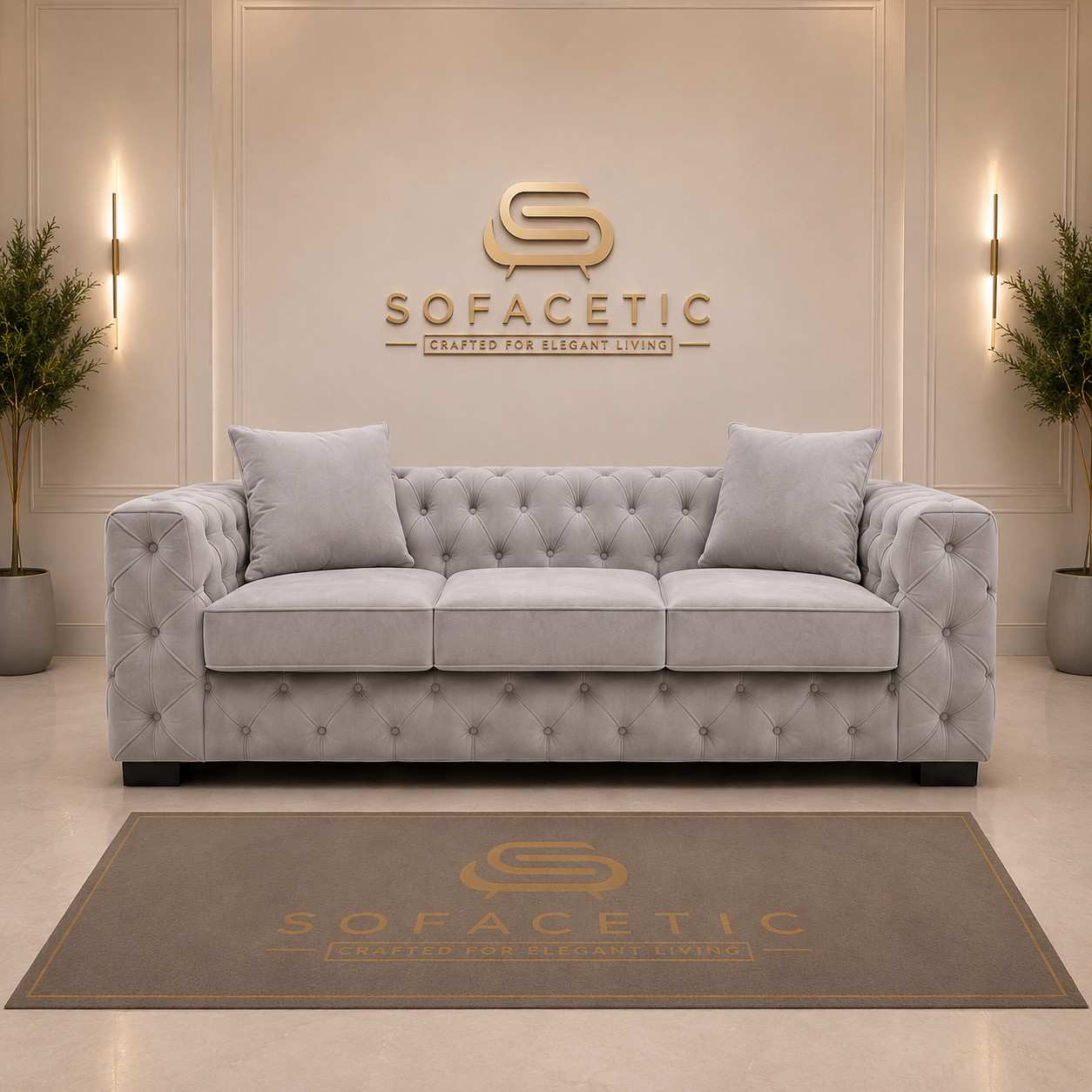 Ashton Plush velvet Luxury Sofa Set