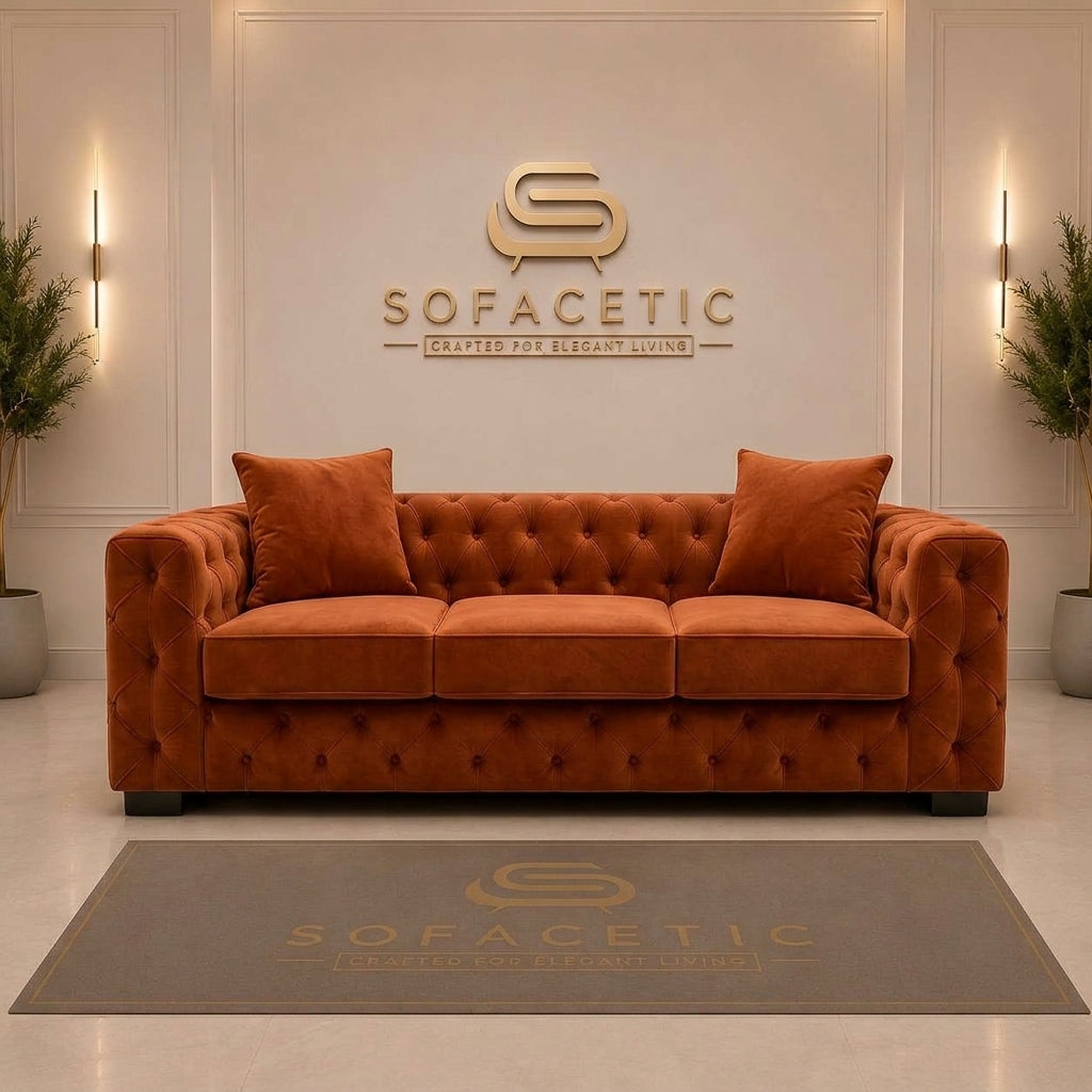 Ashton Plush velvet Luxury Sofa Set